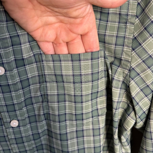 UNTUCKit Men's Slim Fit Green Plaid‎ Long Sleeve Button Shirt St. Patrick Day M - Picture 5 of 14